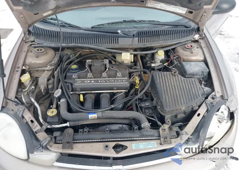 2000 Dodge Neon Highline из США, поврежденный, VIN 1B3ES46C1YD680067